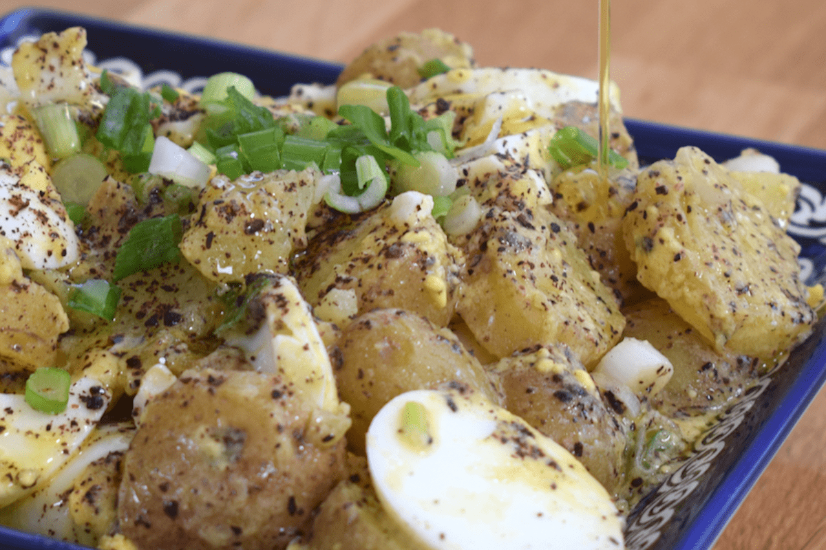 Ensalada de patatas y huevos